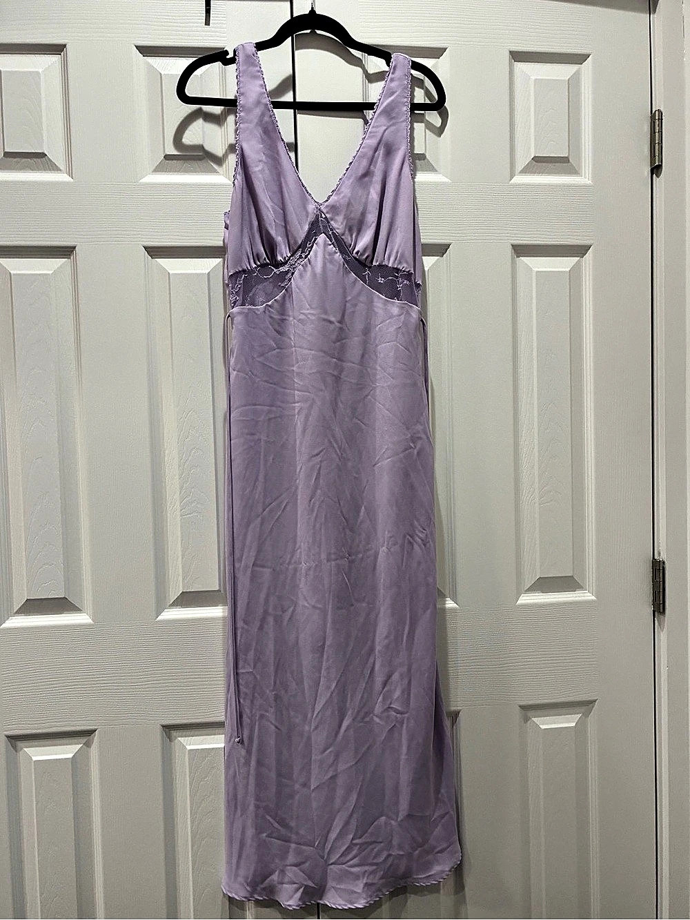 Wild Fable Lace Cutout Lavender Maxi Dress
